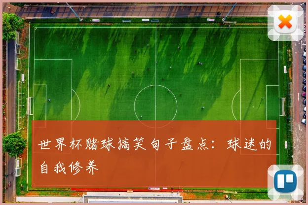 世界杯赌球搞笑句子盘点:球迷的自我修养